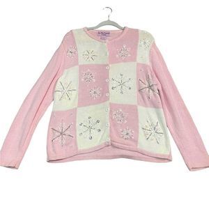 Vintage Star Blue Originals Snowflake Christmas Cardigan